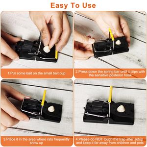Confezione da 6 Trappole per Topi Riutilizzabili a Scatto, Efficace Dispositivo per il Controllo dei Roditori, Cattura Topi - Product Image 3