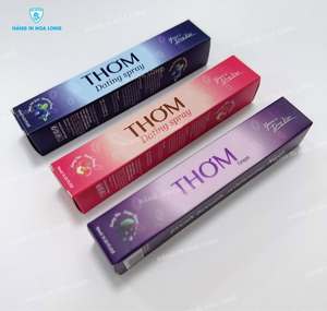 Custom Lipstick UV Coated Folding Paper <b>Box</b> with Handle and Rectangle Shape Hot Stamped Logo - Product Image 4