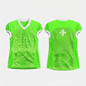 เสื้อเจอร์ซีย์อเมริกันฟุตบอลชาย คอวี ผลิตจากวัสดุโพลีเอสเตอร์ 100% คุณภาพสูง พิมพ์ลายด้วยเทคนิค Heat-Transfer โดย RIVIAN ATLANTIC - Product Image 1