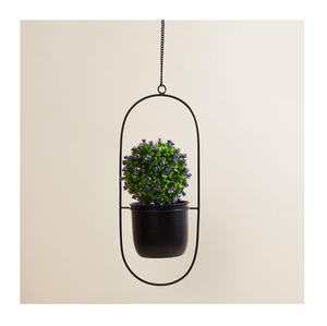 Pot de fleurs suspendu en fer, design simple et moderne, pour balcon, plantes vertes, usage domestique, à bon prix - Product Image 1