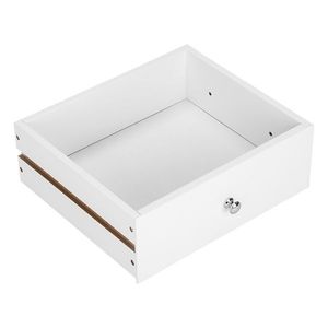 Comodino Moderno di Lusso a Due Livelli con Cassetti in Rovere Bianco, Design Elegante Francese per Arredamento Camera da Letto - Product Image 5