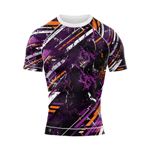 Camiseta Deportiva Personalizada OEM para Gimnasios, Escuelas de Artes Marciales y Equipos Deportivos - Spandex/Poliéster Ligero, Transpirable y de Secado Rápido - Product Image 4