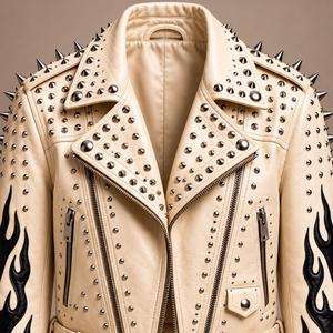 Veste en cuir Heritage Moto au style contemporain, d'une fabrication soignée et d'un caractère intemporel pour un usage quotidien - Product Image 2