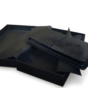 Portefeuille long texturé pour homme avec plusieurs emplacements pour cartes et fenêtre d'identification, fin, professionnel, organisateur de documents, accessoire 2026 - Product Image 2