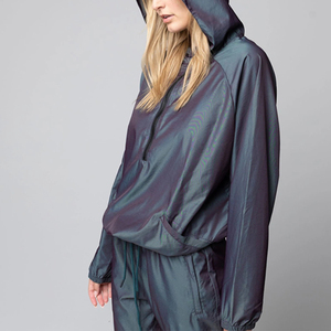 Wholesale Winter Plus Size Solid 100% Cotton <b>Distressed</b> Fleece Zip Hoodie Men Tracksuit Joggers Set - Product Image 4