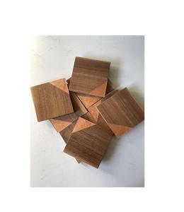 Juego de Posavasos Clásicos de Madera Natural Ligera y Duradera para Cocina, Comedor y Cafetería con Revestimiento Protector - Product Image 5