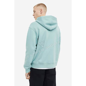 Sudadera con capucha y cremallera de algodón 100% para hombre, estilo urbano, con logo personalizado, de alto gramaje, casual, dos colores, de alta calidad, corte holgado oversize, con bloques de color. - Product Image 6