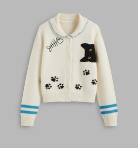 Varsity College Style Knit Sweater Heavy Soft Yarn Pullover <b>Top</b> - High Quality Solid Color Ladies Thermal Jumper 2026 breathable - Product Image 1