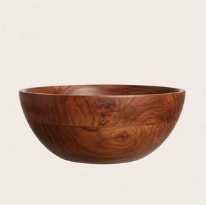 Vente en gros de bols en bois d'acacia écologiques faits à la main, grand bol en bois massif pour salade et service, décoration de table de cuisine - Product Image 5