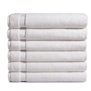 Toallas de Baño Más Vendidas a Bajo Precio, Diseño de Logotipo Personalizado, Toallas de Baño Hechas de Algodón, Toallas Blancas de Primera Calidad - Product Image 1