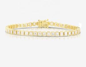 Chaîne de tennis en or véritable 18K 14K 10K 9,5g, bijoux en diamant naturel, personnalisée pour les bijoux haut de gamme - Product Image 4