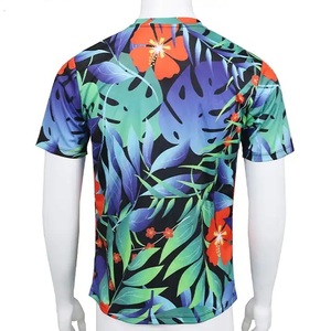 T-shirt personnalisé avec logo par sublimation, matière polyester/coton, respirant, séchage rapide, manches courtes, impression par transfert thermique - Product Image 2