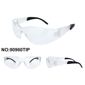 Lunettes de sécurité ANSI Z87.1 / CE EN166 avec verre en polycarbonate transparent d’une seule pièce et branches souples en TPR - Product Image 5