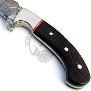 Nueva Edición Cuchillo de Caza para Exteriores de Acero de Damasco de Espiga Completa Hecho a Mano con Mango de Madera de Asta de Ciervo, Cuchillo de Supervivencia para Camping - Product Image 3