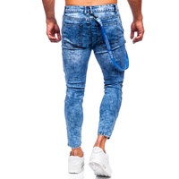 Yeni özel erkek kot pantolon mavi moda ince Denim pantolon erkekler için düz Denim rahat erkek kot orijinal şık kot