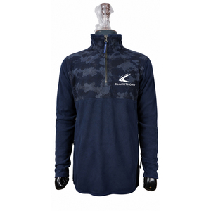 Chaqueta de Forro Polar con Cierre de Cremallera para Hombre, Color Azul Marino y Gris, Absorbe la Humedad, para Actividades al Aire Libre en Otoño - Product Image 6