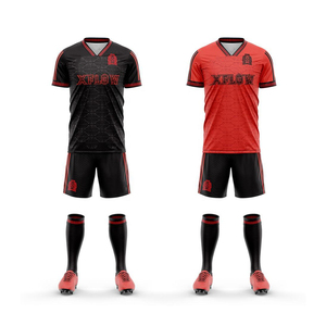 เสื้อฟุตบอลโพลีเอสเตอร์สั่งทำตามขนาดสำหรับผู้ใหญ่ / ชุดฟุตบอลสกรีนชื่อและหมายเลขตามสั่ง ราคาพิเศษ - Product Image 2