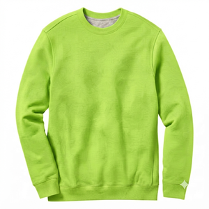 Sweat-shirt à capuche pour homme en molleton épais, couleur lime, 100% coton, 400g, manches longues, uni, vêtements d'automne, vente en gros OEM - Product Image 1