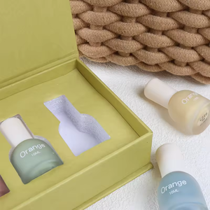 Custom Paper Printing Magnetic Closure Folding Nail Polish Cosmetic <b>Box</b> Packaging <b>Box</b> With Insert for Nail Polish <b>Bottles</b> - Product Image 2