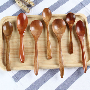 Cuillères à mélanger en bois naturel personnalisées de haute qualité, cuillères à dessert, cuillères pour bébé – Vente en gros à chaud - Product Image 4