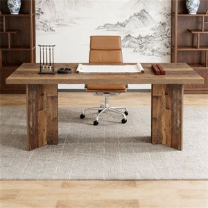 Scrivania in legno, scrivania amministrativa, scrivania per computer, scrivania da studio - Product Image 4