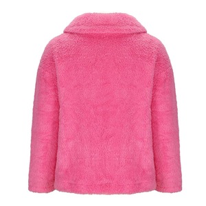 Best Selling Custom Color <b>Women's</b> Zipper <b>Sherpa</b> Autumn/Winter Woven Stand Collar Warm Fleece <b>Jacket</b> - Product Image 2