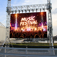 Pantalla LED de Alta Resolución de 60 Hz P2.604 a Todo Color HDR10 IP65 Resistente al Agua para Exteriores, Fondo de Escenario para Eventos, Brillo de 5000 cd, Transmisión en Vivo