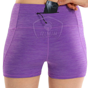 Shorts de Yoga para Mujer, Elegantes y Lisos, de Alta Calidad, Precio al por Mayor, Nuevo Diseño, Color Sólido - Product Image 5