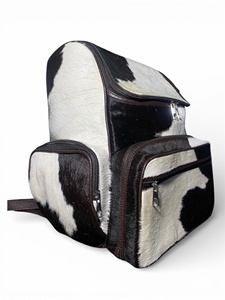 Sac à dos en cuir véritable fait main pour ordinateur portable, voyage, école, multifonction, grande capacité, unisexe, fermeture éclair, portable HNBP-0038 - Product Image 3