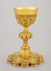Colección Exclusiva de Cáliz y Ciborio de Metal para Iglesias Cristianas con Diseño Elegante y Accesorios Religiosos Duraderos - Product Image 3