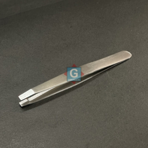 Pince à épiler professionnelle de précision ergonomique en acier inoxydable à pointe inclinée et pointue, couleur personnalisable, pour artiste maquilleur - Product Image 3
