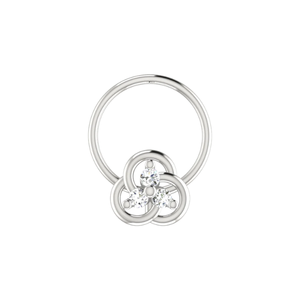 SOLITAIREKART Clou de nez en or 14K avec diamant naturel de 0,038 ct, serti en grappe, bijou de piercing raffiné - Product Image 3
