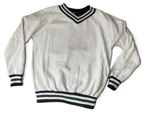 Sweat-shirt universitaire à col en V personnalisé pour femmes, manches régulières, pull-over - Product Image 4