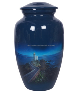 Urna de cremación de metal hecha a mano, elegante monumento conmemorativo para cualquier espacio, hecha de metal sólido, recién llegado - Product Image 6