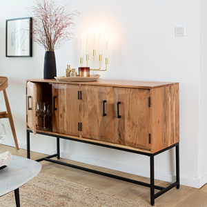 Aparador Vandana Sereno Prime de Madera de Acacia y Metal - Aparador - Mueble Auxiliar - Product Image 1