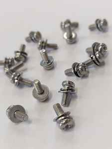 Vis SEMS à tête fraisée Phillips JIS M3 x 8 avec rondelle captive, en acier inoxydable 304 naturel, DIN 7985, métrique, pour électronique marine - Product Image 3