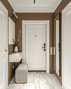 Eco-friendly Soundproof Modern Design Wood Interior Apartment Door with Swing Opening Finished Surface Solid MDF Core Doors - Product Image 5