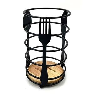 Compact Metal Cutlery Holder Perfect For Small Kitchen Spaces Apartments And Dining Table Setup - Product Image 5