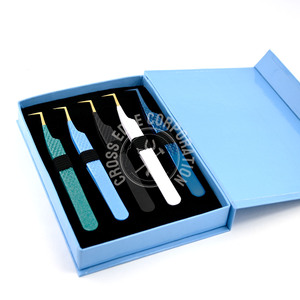 90 Degree Eyelash Extensions Tweezers Volume Lash Extension Tweezers for Applying False Eyelashes with Pantone Color - Product Image 2