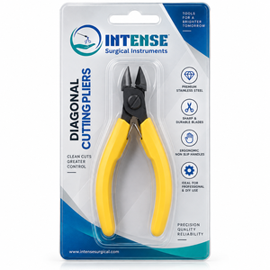 Alicates de Corte Diagonal Profesionales, Cortador de Alambre de Precisión con Mangos Ergonómicos Amarillos para Joyería - Product Image 2