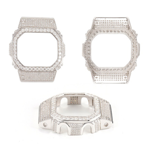 นาฬิกา Starspire Jewels รุ่นสั่งทำพิเศษ หรูหรา ประดับเพชร VVS มอยส์ซาไนต์ ขอบเพชร GA100 เงินแท้ 925 ชุบทอง งานแฮนด์เมด สไตล์ฮิปฮอป ประดับคริสตัล  ตัวเรือนแบบ Mod คุณภาพสูง - Product Image 5