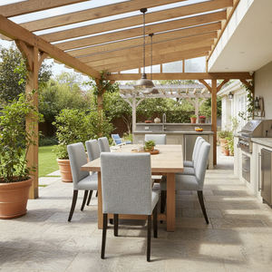 Silla de Comedor Moderna, Resistente y Duradera, con Tapicería de Tela Bisoepo, Patas Cónicas Estables, Ideal para Cocina Comercial - Product Image 5