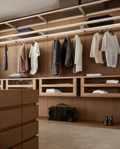 Armoire modulaire sur mesure JY Project Vietnam OEM, penderie simple sans cadre EU, étagères de dressing en bois, rangement moderne pour chambre à coucher - Product Image 6