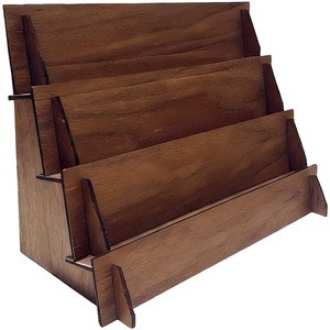 Support de présentation de bijoux traditionnel Aqdus Saleem en bois orné avec incrustation en laiton - Vente en gros - Product Image 5