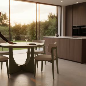 Mesa de Comedor Moderna con 4 Sillas con Diseño Decorativo, 1 Año de Garantía, Juego de Comedor Moderno para 4 Personas, Juego de Comedor Compacto para 4 Personas - Product Image 6