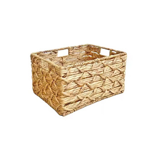 NHAT MINH Brand Woven Seagrass <b>Square</b> Storage <b>Basket</b> Eco-Friendly Handmade Towel Clothing Organizer 6-10L Capacity Flexible - Product Image 5