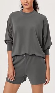 Sweat-shirt en molleton de coton pour femmes, fabricant OEM en gros, broderie personnalisée, logo personnalisé, fournisseur de vêtements décontractés haut de gamme pour les États-Unis - Product Image 4