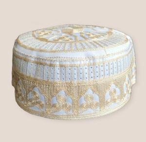 BD 100%, gorra Kufi para hombre de calidad de exportación, elegante diseño de bordado islámico para sombrero musulmán árabe 2024 - Product Image 2