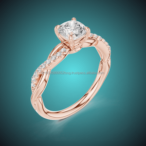 JOYERÍA MISEKI Directo de fábrica Anillo de diamante de 14K personalizado ¡Excelente precio! - Product Image 1