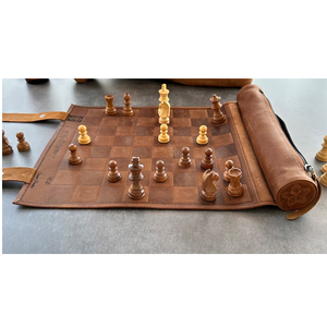 ชุดหมากรุกพกพาแบบตัดด้วยเลเซอร์จากไม้ ชุด DIY แบบแพ็คแบนสำหรับเดินทาง เกมกระดานมินิมอล ชุดหมากรุกไม้สามมิติสำหรับผู้ใหญ่และเด็ก ของขวัญ - Product Image 5